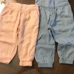 Cotton On joggers lot in denim and pink